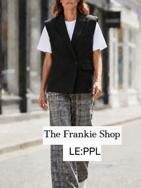 The Frankie Shop Jackets & Blazers - NEW The Frankie Shop LE:PPL Black vest, M/L GP1576